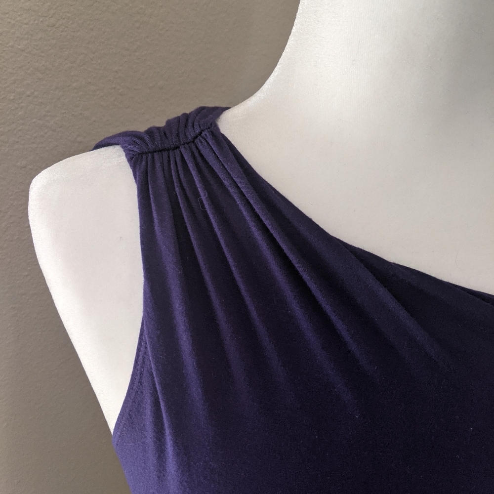 Violet / Purple Ruched Side Sleeveless Dress - Tart Small 💜 Form Fitting